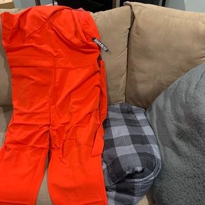 Red jumpsuit